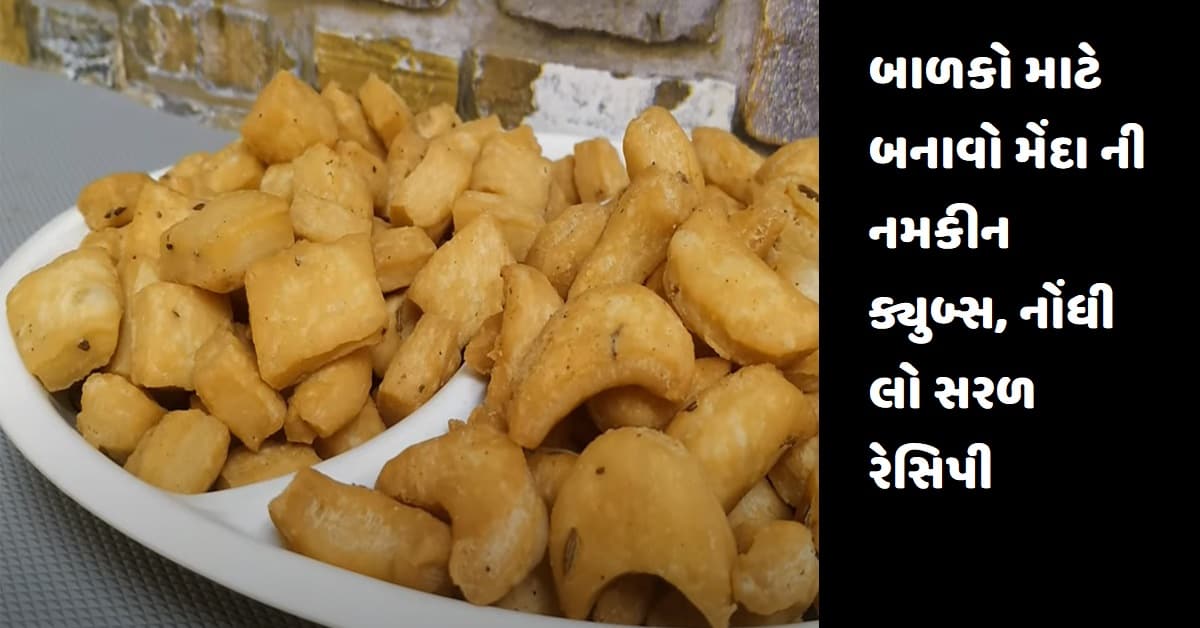 બાળકો માટે બનાવો મેંદા ની નમકીન ક્યુબ્સ, નોંધી લો સરળ રેસિપી