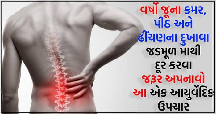 વર્ષો જૂના કમર, પીઠ અને ઢીંચણના દુખાવા જડમૂળ માથી દૂર કરવા માટે અપનાવો આ એક આયુર્વેદિક સરળ ઉપચાર