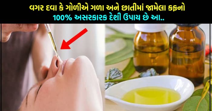 વગર દવા કે ગોળીએ ગળા અને છાતીમાં જામેલા કફનો 100% અસરકારક દેશી ઉપાય છે આ..