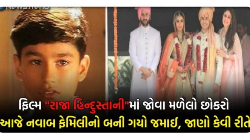 ફિલ્મ ‘રાજા હિન્દુસ્તાની’નો નાનો છોકરો હવે બની ગયો છે નવાબ ફેમિલીનો જમાઈ, જોઈ લો લગ્નની તસવીરો..