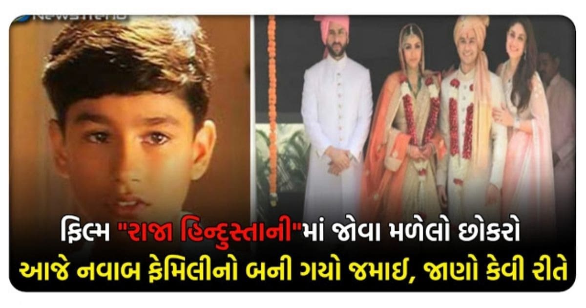 ફિલ્મ ‘રાજા હિન્દુસ્તાની’નો નાનો છોકરો હવે બની ગયો છે નવાબ ફેમિલીનો જમાઈ, જોઈ લો લગ્નની તસવીરો..
