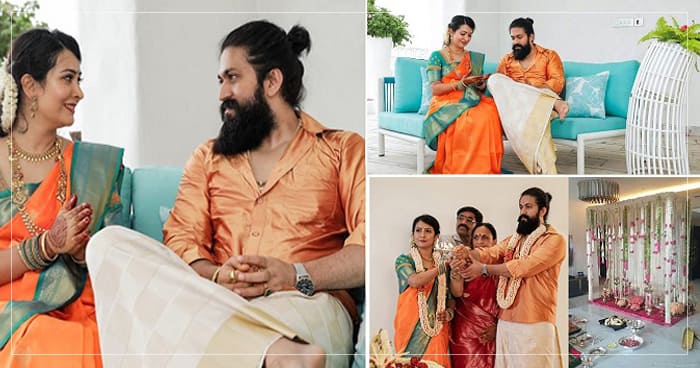 KGF સ્ટાર યશ તેની પત્ની રાધિકા સાથે કર્યો નવા ઘરમાં પ્રવેશ , જુઓ તેમના નવા ઘરની શાનદાર ઝલક
