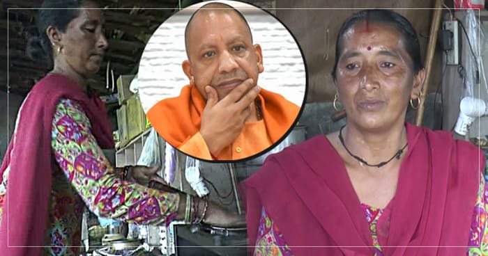 CM યોગીની બહેન મંદિરની બહાર દુકાન ચલાવે છે, પ્રસાદી અને ચા વેંચીને કરે છે પોતાનો ગુજારો..