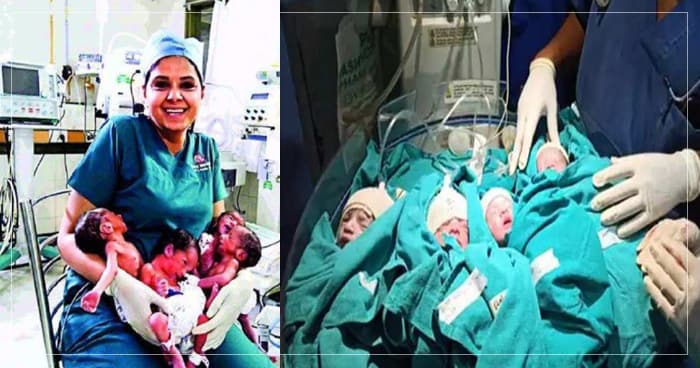 8 વર્ષથી માતા બનવાની દુવાઓ માગી રહી હતી આ મહિલા, હવે ભગવાને આપી છપ્પડ ફાડીને ખુશીઓ, 4 બાળકોને જન્મ આપ્યો