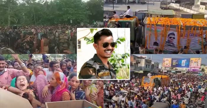કાશ્મીરમાં શહીદ થયેલા વીર જવાનનો પાર્થિવ દેહ અમદાવાદ એરપોર્ટથી વતન લવાયો, માતા-પિતા સહિત આખુ ગામ હિબકે ચઢ્યુ..