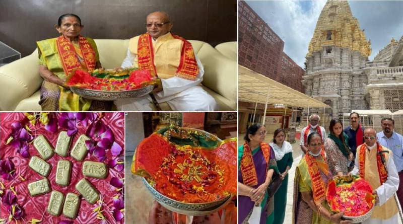 અમેરિકામાં વસતા ગુજરાતી પટેલે અંબાજી મંદિરને 48 લાખની કિંમતનું એક કિલો સોનાનું બિસ્કીટ દાન આપ્યું..