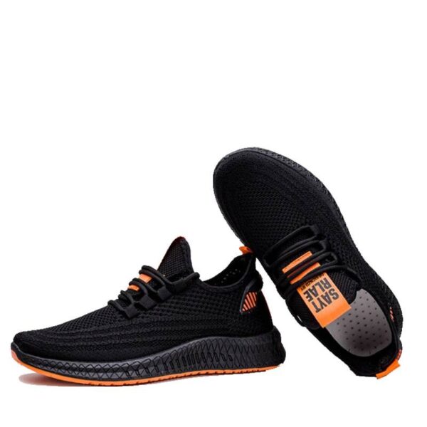A2shoes 2025 PD-2 Black Orange Fashion flying woven men's running shoes - Image 3