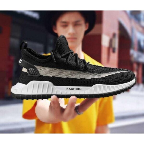 A2shoes 2025 design men's tide shoes flying weaving sneakers Korean version of coconut white shoes for men - Image 3