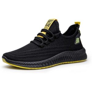 A2shoes 2025 PD-2 Black Yellow Fashion flying woven men's running shoes