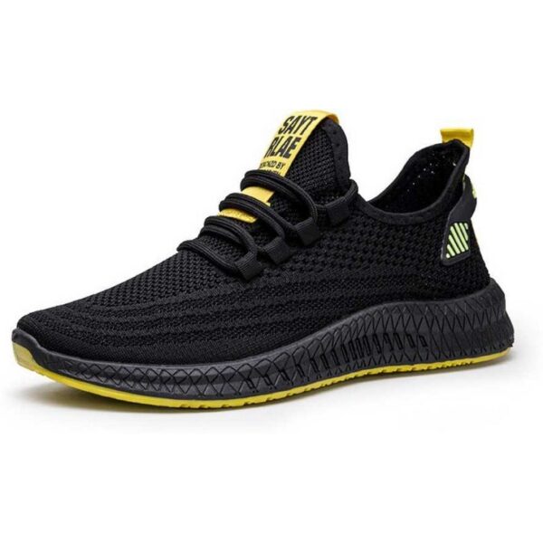 A2shoes 2025 PD-2 Black Yellow Fashion flying woven men's running shoes